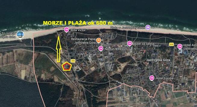 DUŻA DZIAŁKA DO WYNAJĘCIA BARDZO BLISKO MORZA