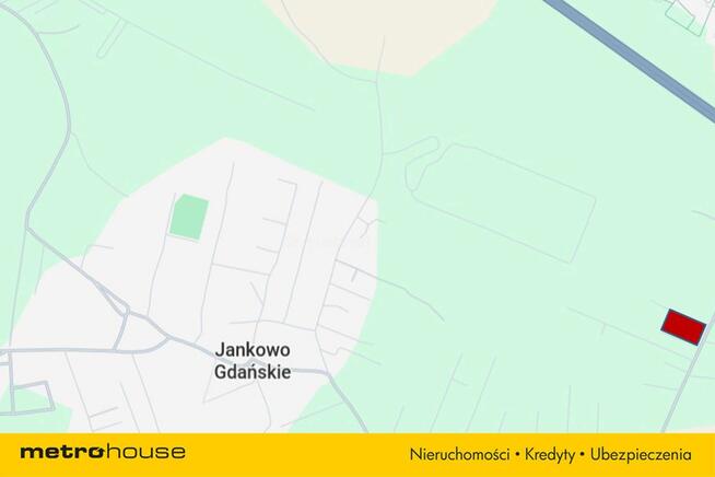 Działka bud-sług o pow. 0,5 ha w Jankowie Gdańskim