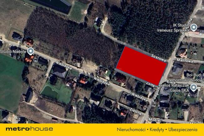 Działka bud-sług o pow. 0,5 ha w Jankowie Gdańskim