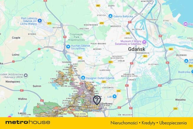 Działka bud-sług o pow. 0,5 ha w Jankowie Gdańskim