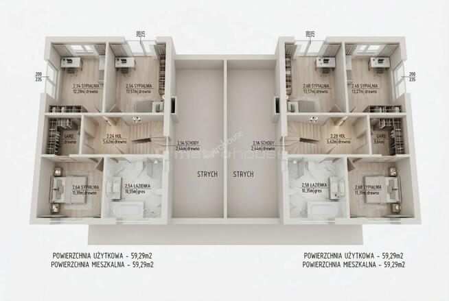 Nowoczesny bliźniak w Skrzeszewie (150 m²)