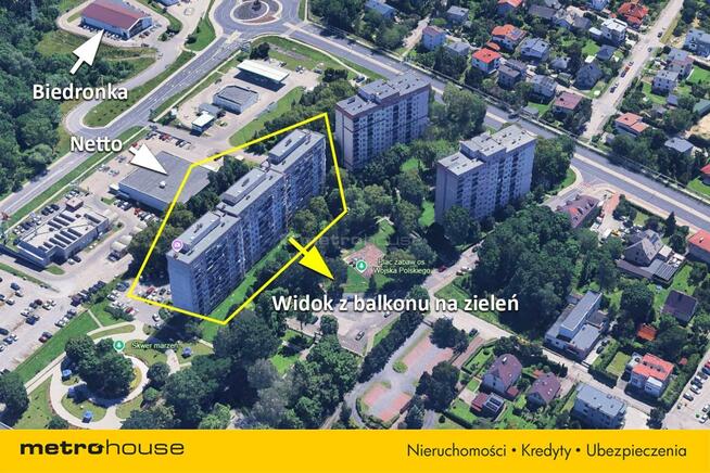 Kawalerka 32,8 mkw z balkonem i dużą kuchnią.