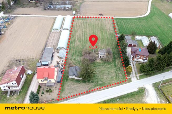 Działka 4700 m² Dwikozy media, 2 dojazdy