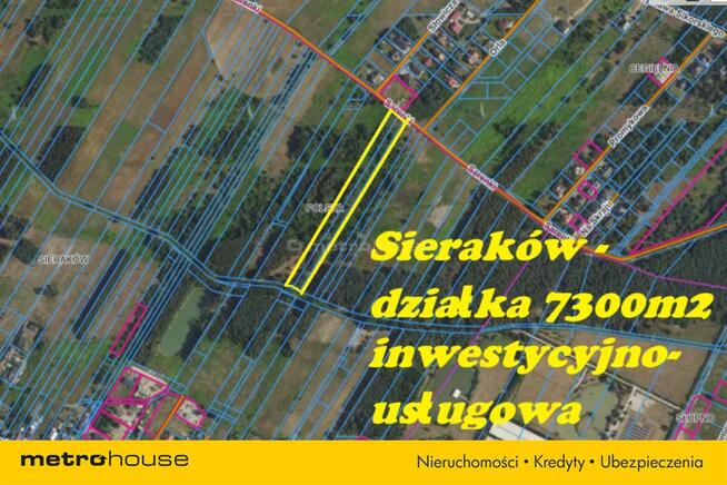 Działka inwestycyjno-usługowa 7300 m2 k/ Radzymina