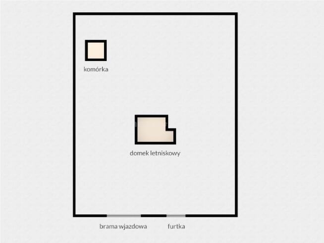 Działka budowlana z domkiem letniskowym