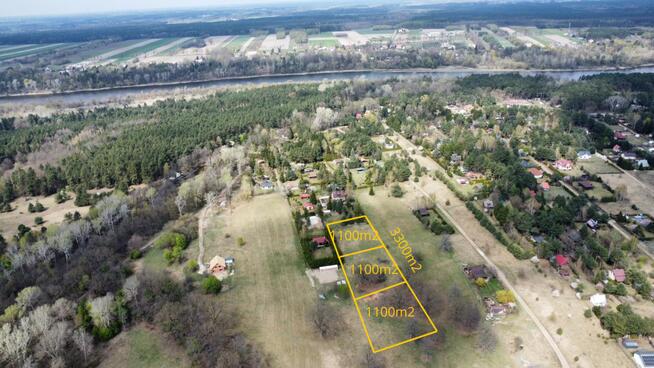 Działki 1100 m² blisko jeziora i rzeki