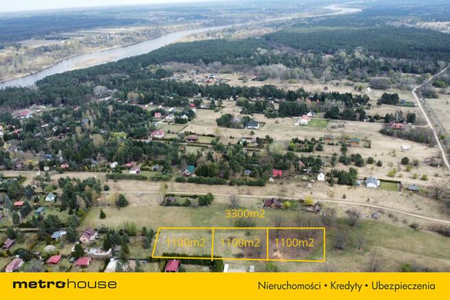 Działki 1100 m² blisko jeziora i rzeki