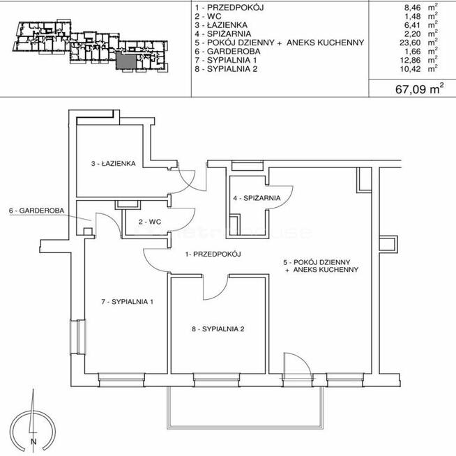 Ekskluzywny apartament 67m2 wysoki standard