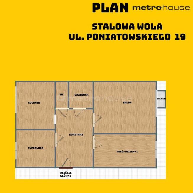 Mieszkanie na 1. piętrze ul. Poniatowskiego