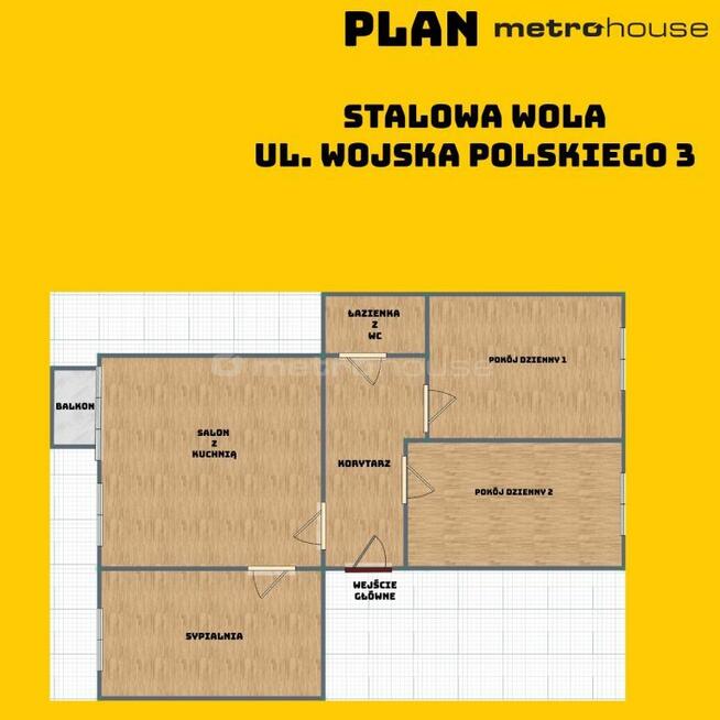 Mieszkanie 60m2 na wynajem - centrum, parter