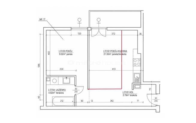 2 pokoje 38 m², balkon, parking Chrzanów Mały