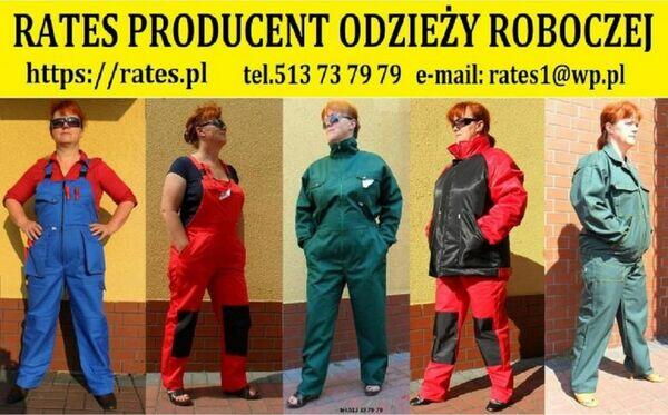 Odzież robocza dla gastronomii Rates.pl Cennik