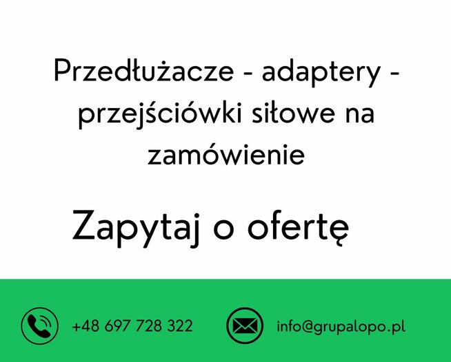 > Przedłużacz siłowy 400V na zamówienie | Adaptery | Przewód