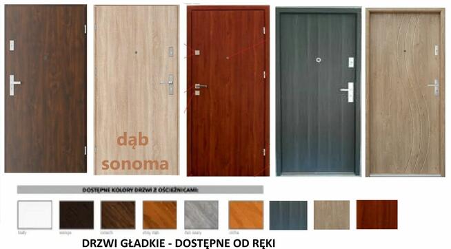 Drzwi zewnętrzne wejściowe akustyczne z montażem