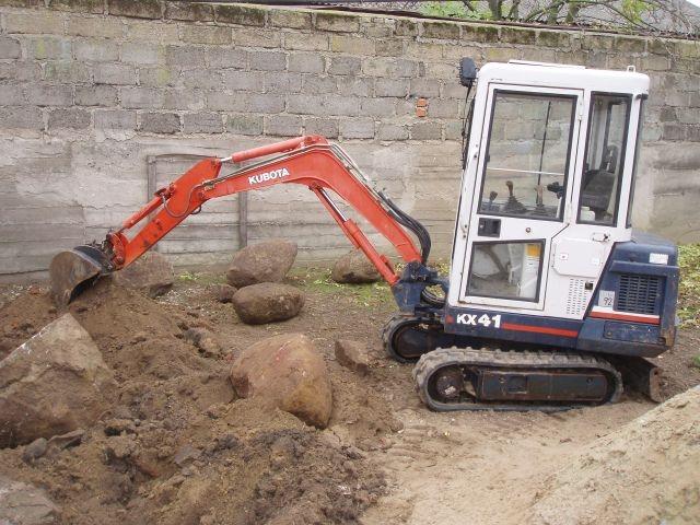 Usługi minikoparką