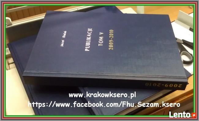 oprawa prac dyplomowych, złocenie okładek