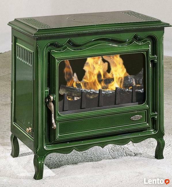 Piec wolnostojący Godin Regence 3144 zielony