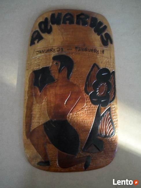 Obrazek z drewna z wodnikiem