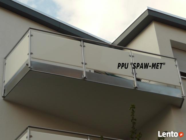 Balustrady, poręcze, balkony ze stali nierdzewnej