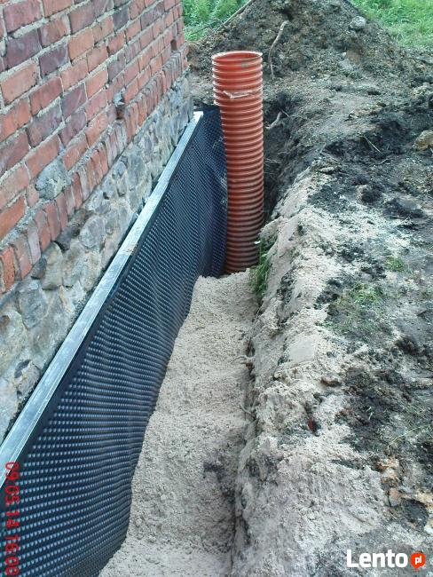 Usługi minikoparką, drenaże,odwodnienia izolacje