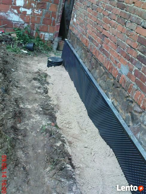 Usługi minikoparką, drenaże,odwodnienia izolacje