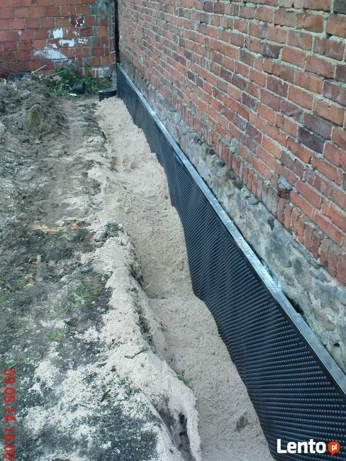 Usługi minikoparką, drenaże,odwodnienia izolacje