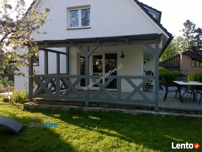 Zadaszenie tarasu z drewna klejonego LW 425x300cm