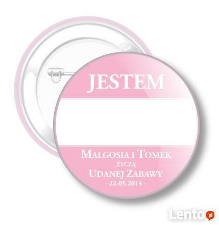 Przypinki ślubne - Przypinki weselne znaczki !