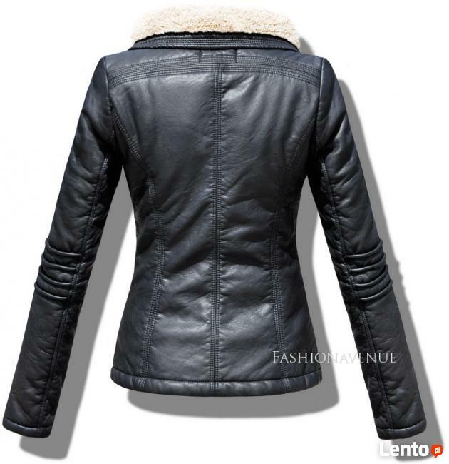 Kurtka Damska Ramoneska Skóra Baranek #54 FASHIONAVENUE