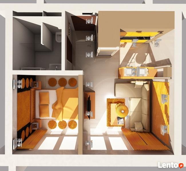 Apartament LUX pomarańczowy z basenem, sauną, siłownią,