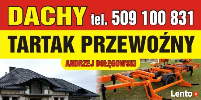 Dachy/Tartak mobilny z hydrauliką/Sprzedaż drewna