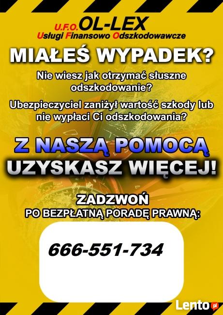 Odszkodowania dla uczestników wypadków.Pomoc Drogowa Holowan