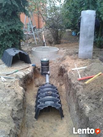Usługi Minikoparką wykopy oczyszczalnie przydomowe