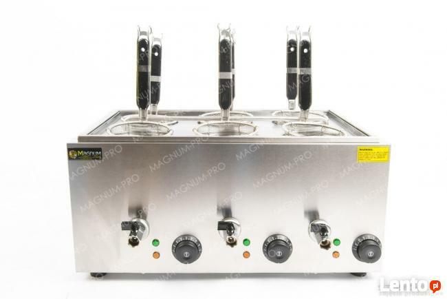 Warnik urządzenie do makaronu 6 koszy kraniki spustowe