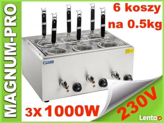 Warnik urządzenie do makaronu 6 koszy kraniki spustowe