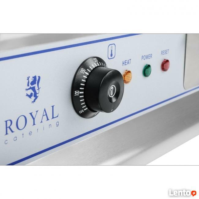 Podwójna płyta grillowa gładka 75cm 6400W grill