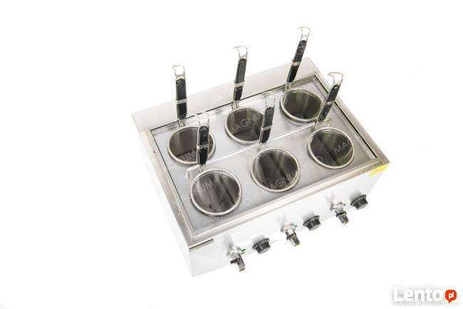 Warnik urządzenie do makaronu 6 koszy kraniki spustowe