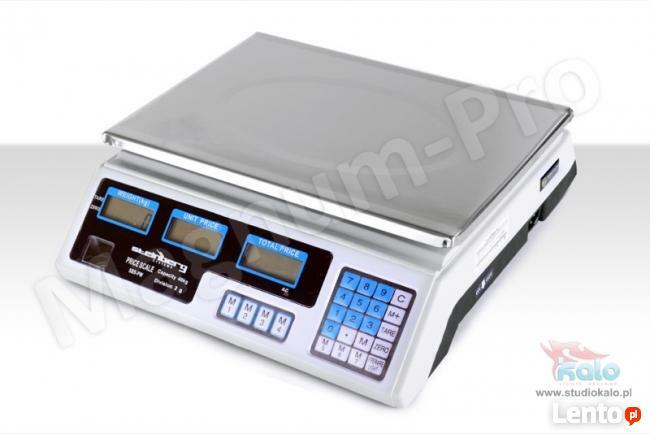 Elektroniczna waga 40kg sklepowa kalkulacyjna LCD akumulator