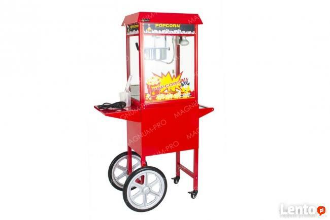 Maszyna do popcornu z wózkiem automat 6kg/h