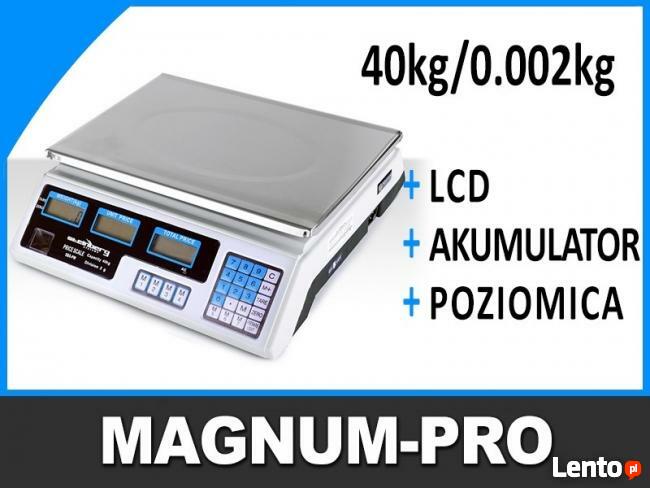 Elektroniczna waga 40kg sklepowa kalkulacyjna LCD akumulator