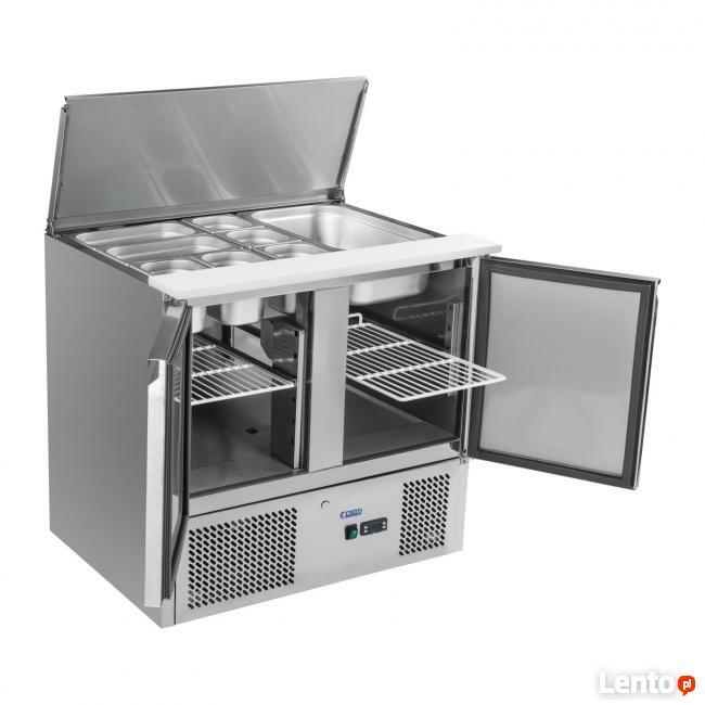 Stół chłodniczy do pizzy lodówka ruchoma pokrywa deska