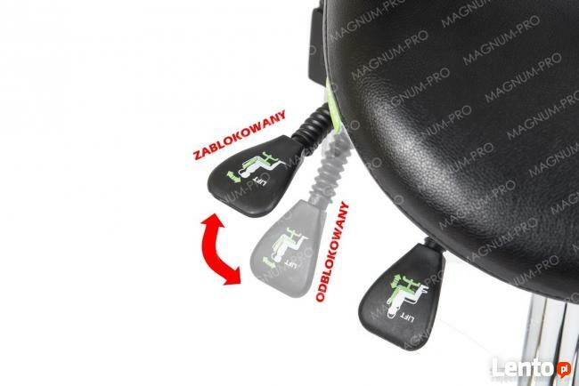 Krzesło siodłowe regulowane obrotowe kosmetyczne