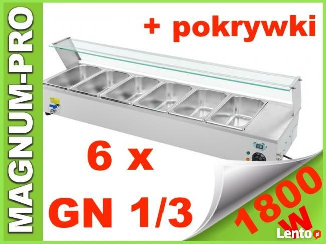 Witryna grzewcza ciepły bufet bemar 6 x GN 1/3