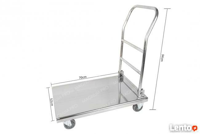 Platformowy wózek składany magazynowy transportowy