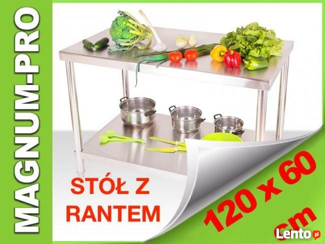 Stół gastronomiczny z rantem 120 cm x 60cm
