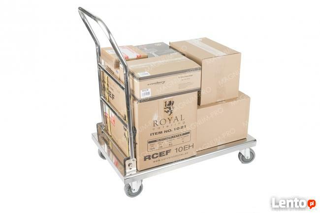 Platformowy wózek składany magazynowy transportowy