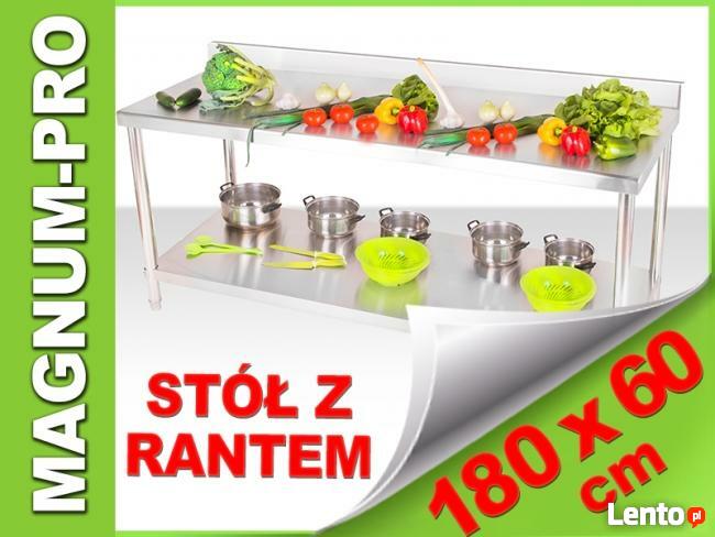 Blat roboczy 180X60 cm stół gastronomiczny z rantem
