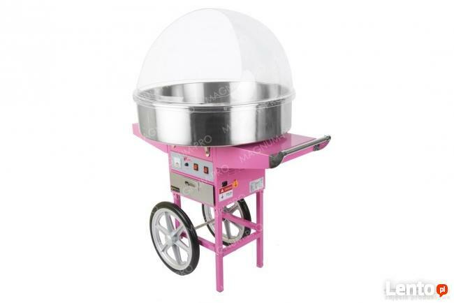 Maszyna do waty cukrowej XXL na kółkach + cukier gratis
