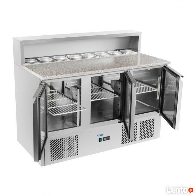 Stół chłodniczy 137x70cm granit nadstawka lodówka