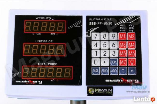Waga do magazynu 60kg sklepowa licząca platformowa